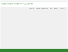 Tablet Screenshot of icleadership.org